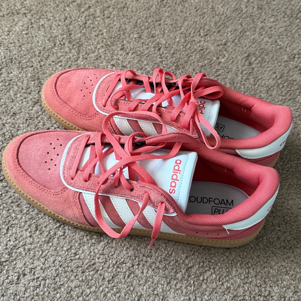 Adidas Women’s Cloudfoam Red/Orange and White Trainers